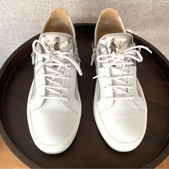 Giueseppe Zanotti Double Zip Sneaker Size 43 IT/ 10 US - Picture 4 of 15